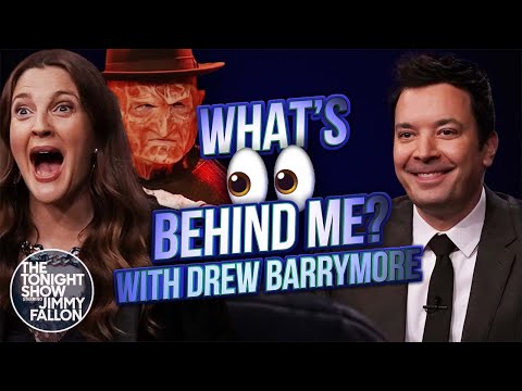 What’s Behind Me? with Drew Barrymore | The Tonight Show Starring Jimmy Fallon