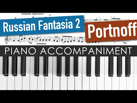 Portnoff Russian Fantasia No. 2 | Piano Accompaniment | Violin Sheet Music