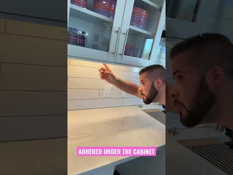 Under Cabinet Strip Lights! #nontoxiccabinetry