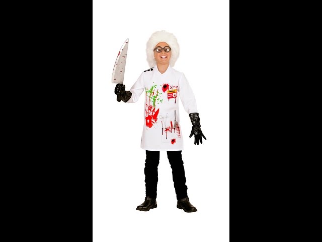 Vídeo relacionado con W WIDMANN MILANO Party Fashion - Disfraz Científico Loco, bata de laboratorio, guantes, científico loco, psicópata, carnaval