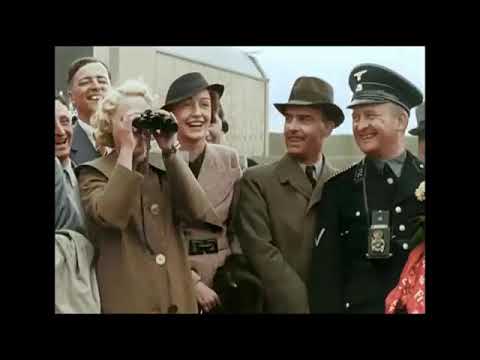 The Graf Zeppelin and Hindenburg in color