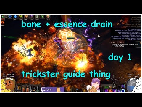 Day 1 Synthesis Bane/Essence Drain Right Click Adventure Trickster Update + Guide | Demi Video