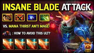INSANE BLADE ATTACK CARRY Juggernaut | Unlimited Swift Slash Vs. Mana Thirst Anti Mage DOTA 2