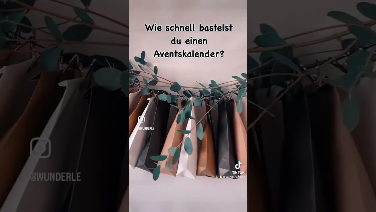 Adventskalendertüten Set zum selber befüllen rot/gold