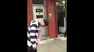 Hilarious-Drunk woken up by massive black slap. Laugh4Life