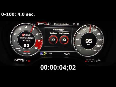 Audi RS3 400HP Acceleration 0 200 km h