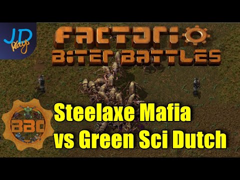 Factorio PvP Biter Battles ⚙️ BBChampions ⚙️ Steelaxe Mafia vs Green Sci Dutch