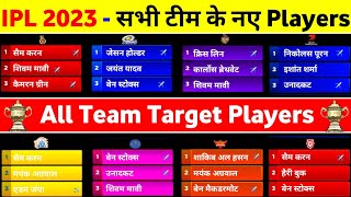 IPL 2023 All Team Squad - IPL 2023 All Team Target Players, Auction Strategy, Purse & Available Slot