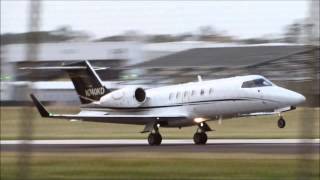 Learjet Steep Climb out of BGI!!!