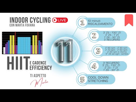 Indoor Cycling con Marta Fovana - Cadence Efficiency - Lezione di Spinning 11
