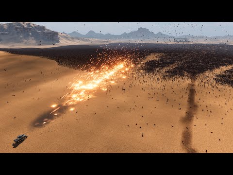 1 FULL AUTO TANK vs 1.000.000 ROMANS Ultimate Epic Battle Simulator UEBS2