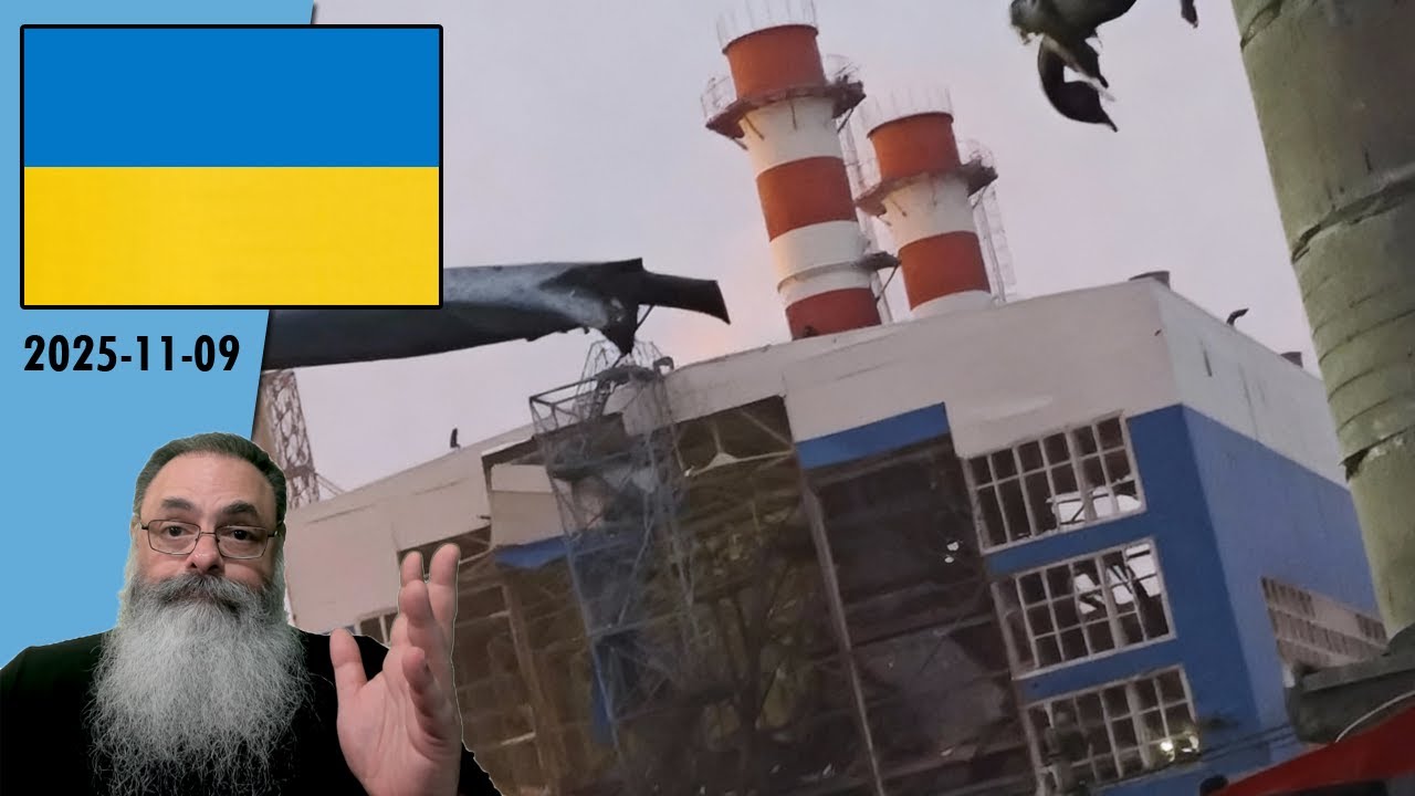 #Ucrânia 2025-11-09: UCRÂNIA ATINGE duas TERMOELÉTRICAS, indústria QUÍMICA e OUTROS ALVOS na RÚSSIA