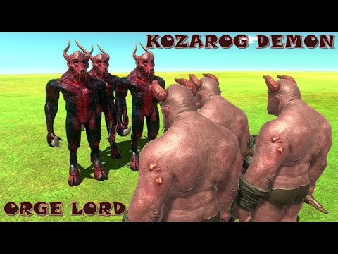 KOZAROG THE DEMON VS ORGE LORD | Animal Revolt Battle Simulator