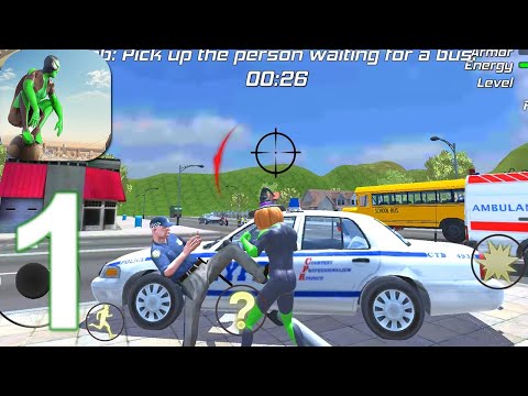 Rope Frog Ninja Hero - Strange Gangster Vegas - Gameplay Walkthrough Part 1 (Android, iOS)