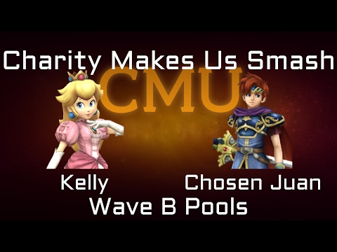 Charity Makes Us Smash Project M Wave B Pools -  Kelly (Peach) vs. Chosen Juan (Roy)