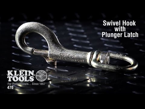 Swivel Hook with Plunger Latch