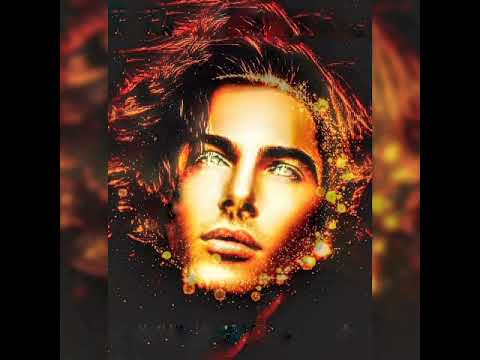 ein Bild mit 100 Gesichter je nach Licht einfallen. experimentelle Acrylmalerei Retro Technik