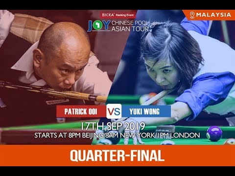 Patrick Ooi VS Yuki Wong - QF - 2019 Joy Chinese Pool Asian Tour Malaysia