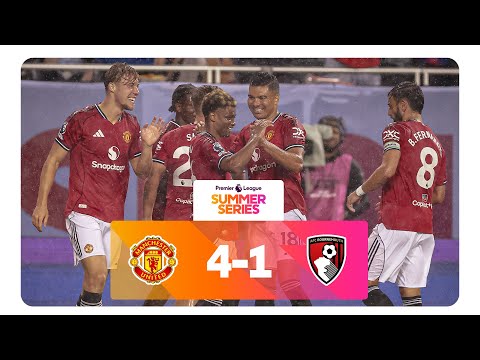 Man Utd Cruise to WIN over Bournemouth | MUN 4-1 BOU | 2025 Premier League Summer Series Highlights