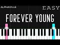 Alphaville Forever Young EASY Piano Tutorial