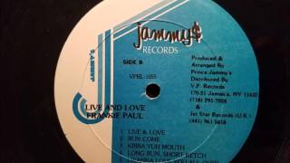 Frankie Paul - Run Come - Jammy's LP - 1988