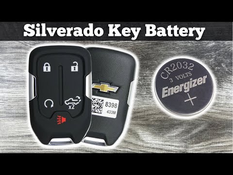 2019 - 2022 Chevy Silverado Key Fob Battery Replacement - How To Remove, Replace or Change Remote