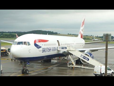 British Airways 767 Flight Report + Edinburgh BA Lounge -  Edinburgh to Heathrow. Video