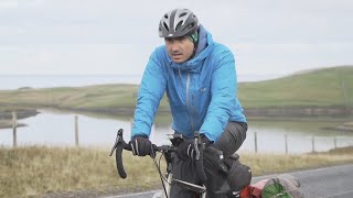 video: Britain by Bike: Battling gales and punctures in a race to beat lockdown