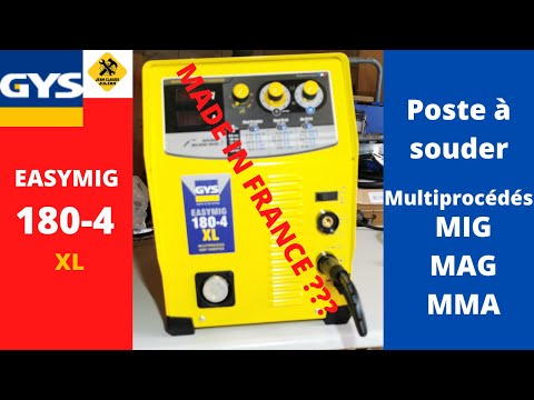 Présentation de mon Poste a souder EAZYMIG 180XL-4 de chez GYS made in China