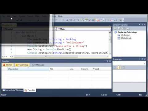 Visual Basic Tutorial   23   Comparing Strings ‏