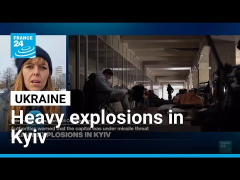 Heavy explosions in Kyiv as Russian drones and missiles pound Ukraine • FRANCE 24 English