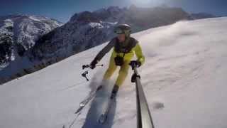 preview picture of video 'Slidinėjimas Austrijoje, Axamer Lizum, Innsbruck regione. Skiing'