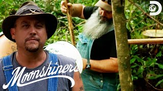 Mike Makes Moonshine Using Kudzu Vine & Cantaloupe! | Moonshiners