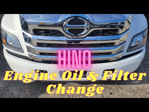 Hino Engine Oil And Filter Change