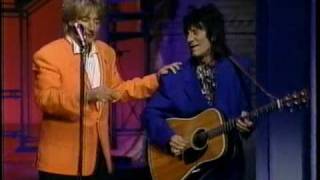Rod Stewart, sings Maggie May live on Letterman (1993)