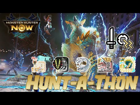 [Monster Hunter Now] 5 Star Zinogre Solo Hunt Hunt-A-Thon