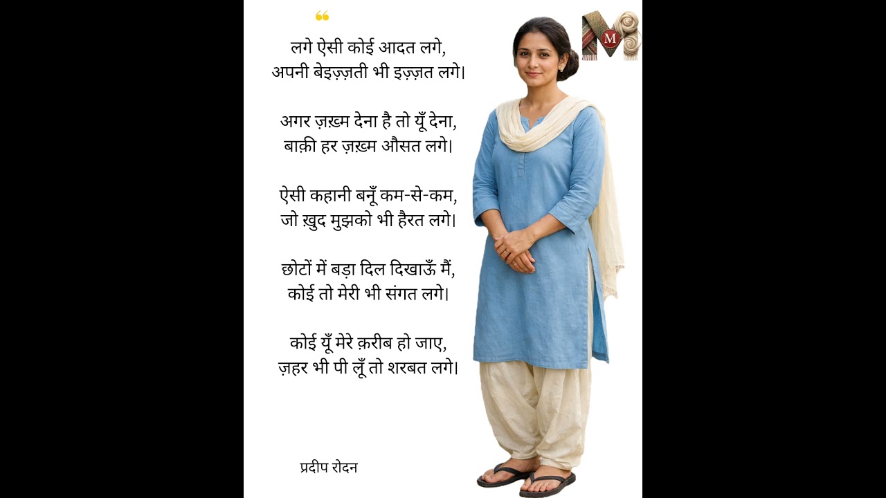 Hindi Ghazal || Pradip Rodan - Heart Touching Lines