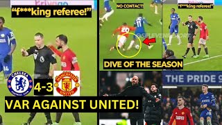 United fans can't stop Complaining After VAR ROBBED Manchester United giving PALMER Two soft penalty