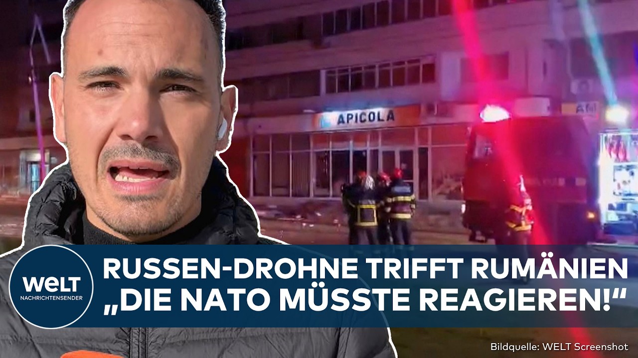 PUTINS KRIEG: Russland trifft Rumänien! Drohne schlägt in Wohnhaus ein - was macht die Nato?
