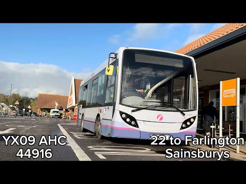 Darting Around | First Bus | YX09 AHC 44916 | 22 to Falington Sainsburys