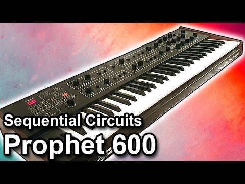 Sequential Prophet 600 61-Key 6-Voice Polyphonic Synthesizer 1982 - 1985 - Black with Wood Sides image 8