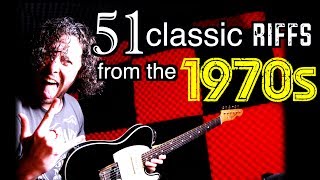 51 Classic GUITAR Riffs From The 1970s