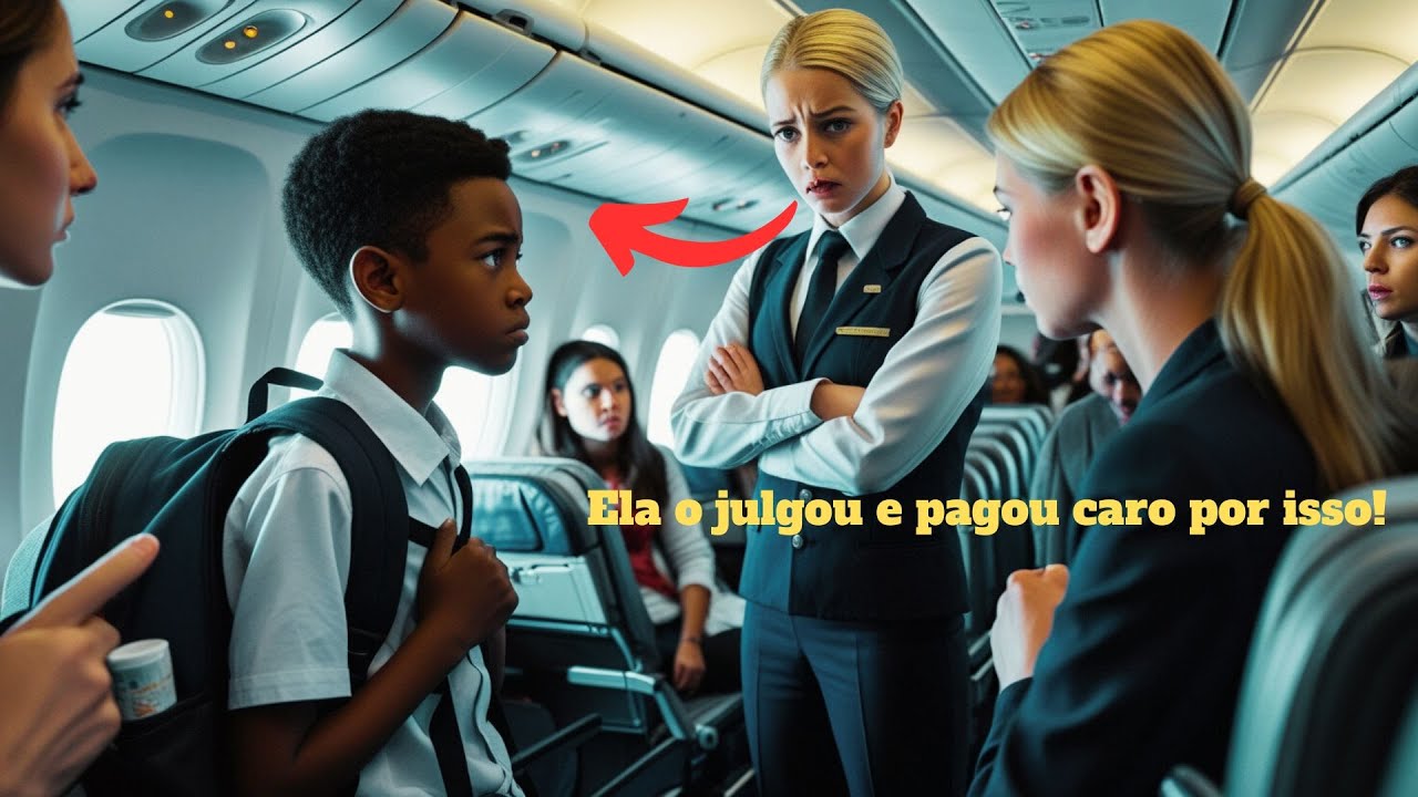 Aeromoça RACISTA expulsa garoto negro do avião e é surpreendida pelo dono da companhia!
