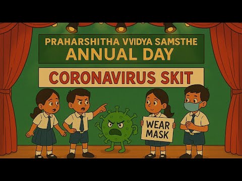 Praharshitha kids performed a skit on pre and post corona life 🤩🎭👏💖
