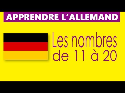 Apprendre l'allemand - Les nombres de 11 à 20