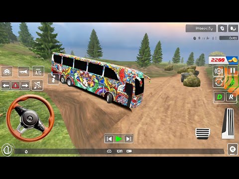 Off Road Coach Bus India Simulation 2025 Driving Mission Video Part #03