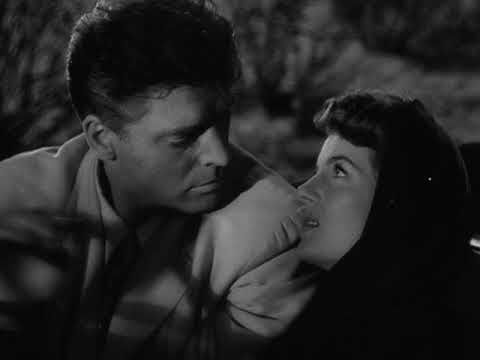 Burt Lancaster and Corinne - Rope of Sand - desert kiss scene (no sound)