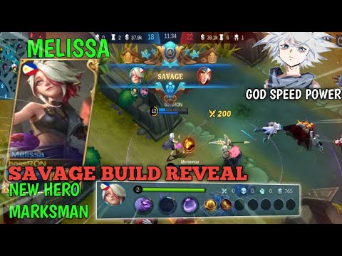 SAVAGE GAMEPLAY Melissa New Marksman GOD SPEED POWER | Build Reveal Para maka SAVAGE ka din!