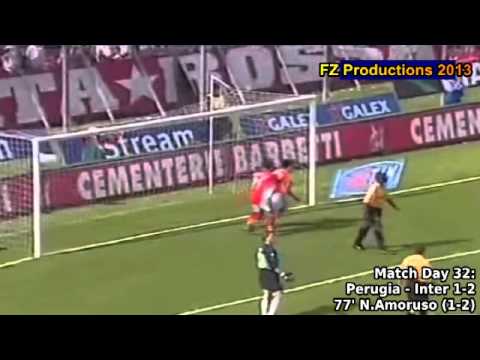 Serie A 1999-2000, day 32 Perugia - Inter 1-2 (N.Amoruso goal)