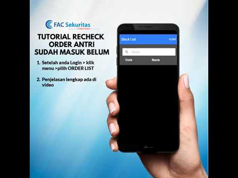 Tutorial Recheck Antri Order